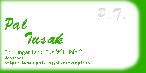 pal tusak business card